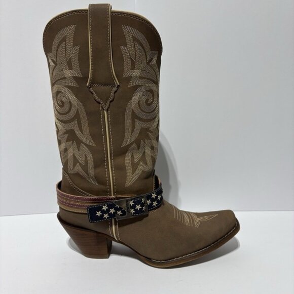 Durango Women’s Crush Brown Western Boots  Size 7.5 M